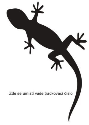 Samolepka ještěrka geocaching
