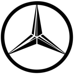 Samolepka s logem Mercedes Benz