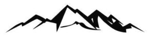 Samolepka se vzorem hory a špičatými vrcholy