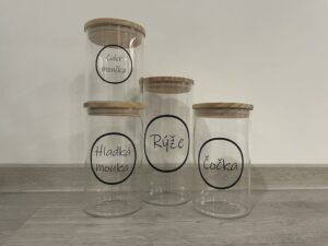 Štítky na dózy a kořenky