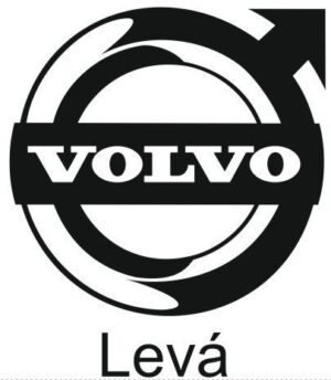 Samolepka volvo s pozicí vlevo