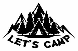 Samolepka Let´s camp